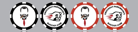Barry Melrose Black Bordered Poker Chip/Golf Ball Markers