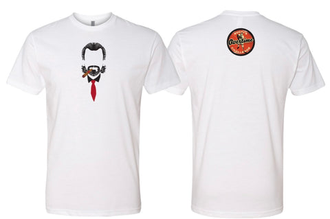 Barry Melrose/BucciOT Crispy White T shirts (ALL SIZES IN STOCK)